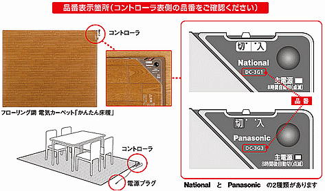 Panasonic フローリング調電気カーペット.gif